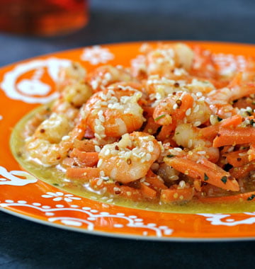 [2344879] CREVETTES SAUTÉES AUX CAROTTES
